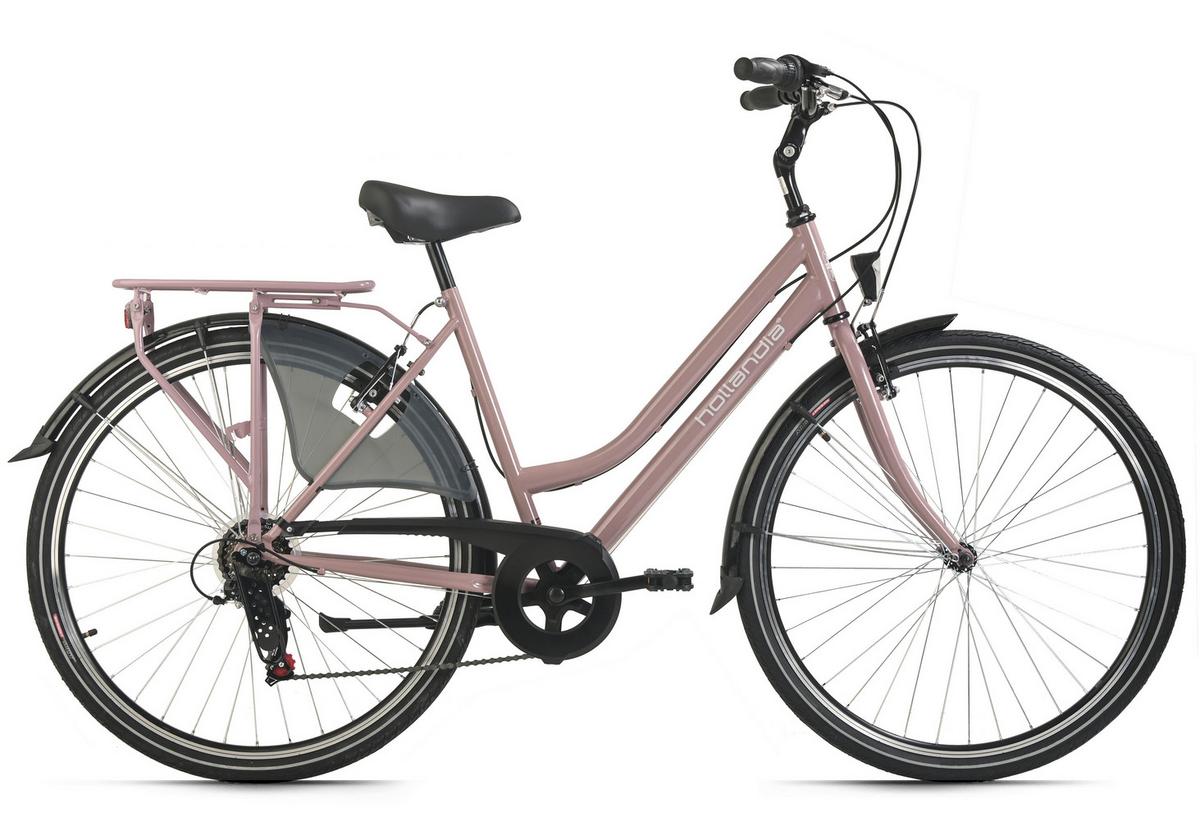 Citybike Hollandia City Next Hellrosa, 28 Zoll - Hellrosa, Basics, Metall (25/140/60cm)