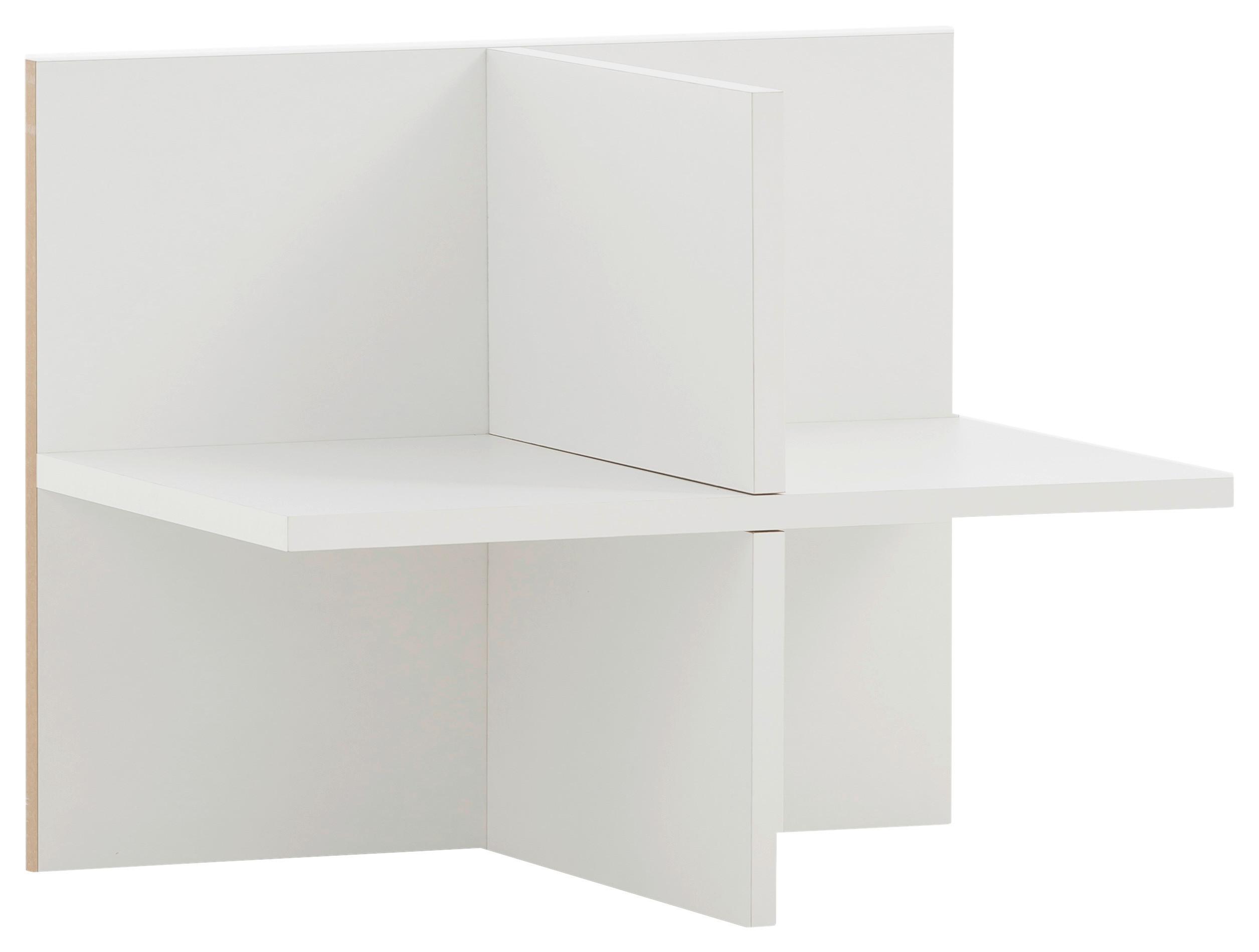 Regaleinsatz 400 Regalkreuz - Weiß, MODERN, Holzwerkstoff (47,5/38,4/32,8cm) - MID.YOU