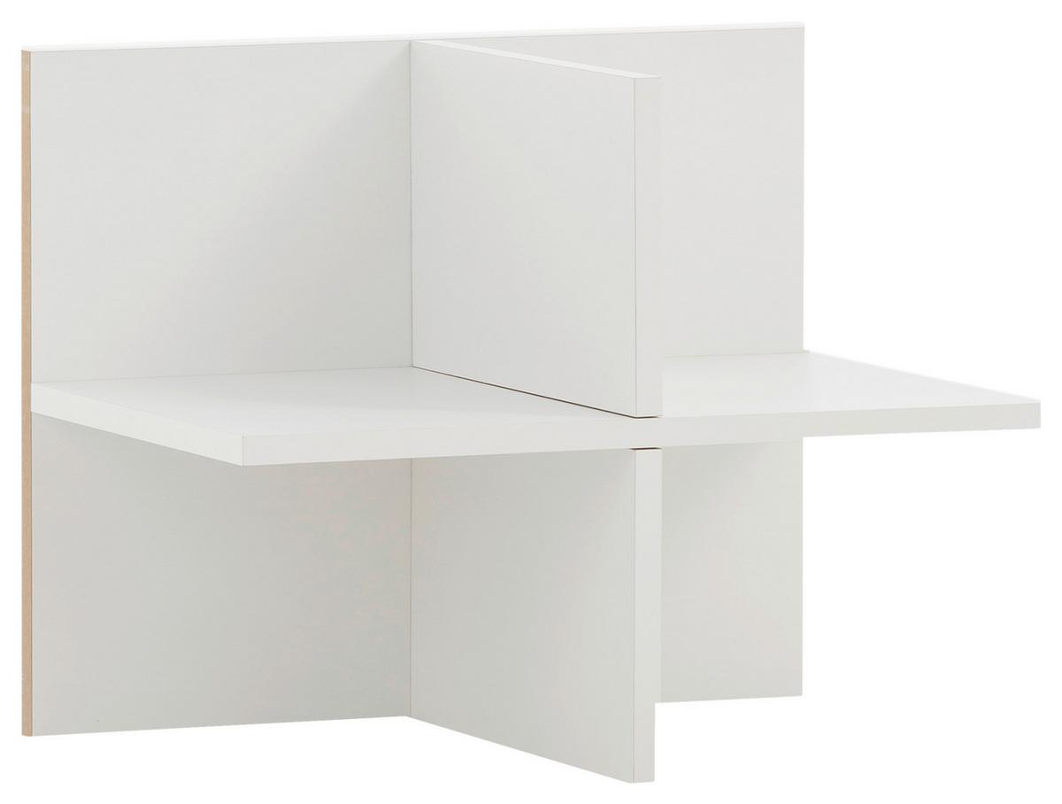 Regaleinsatz 400 Regalkreuz - Weiß, MODERN, Holzwerkstoff (47,5/38,4/32,8cm) - MID.YOU