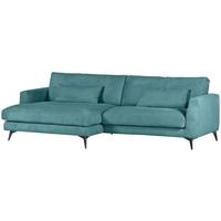 Ecksofa Macau, Petrol S: 140x270 cm - Petrol/Schwarz, LIFESTYLE, Textil (140/270cm) - Livetastic