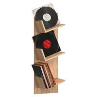 Regál na CD/Platne SULDA Farba: DUB SONOMA š: 33 cm - dub sonoma, Konventionell, kompozitné drevo (33/106,5/25,6cm) - MID.YOU