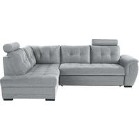 Ecksofa mit Schlaffunktion + Bettkasten Falco, Webstoff - Dunkelbraun/Hellgrau, KONVENTIONELL, Textil (183/251cm) - Ondega
