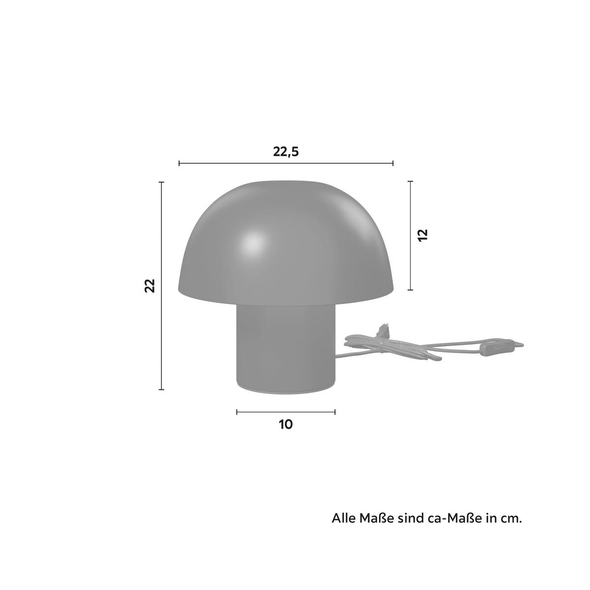 STOLNÍ LAMPA CARLA - černá, Moderní, kov (22,5/22cm) - Bessagi Home