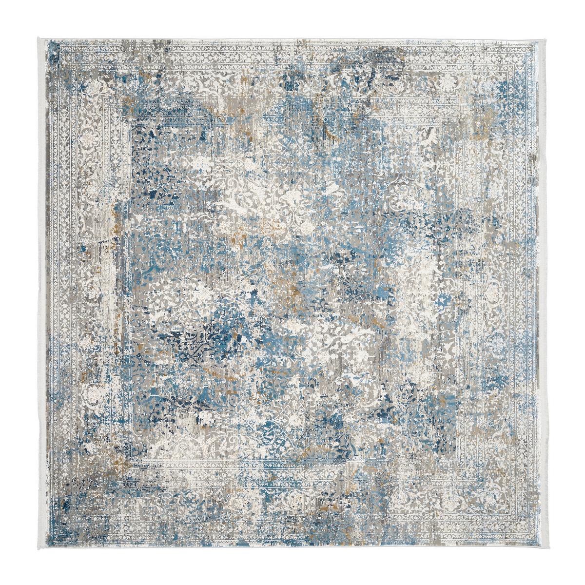 Webteppich Avignon Multicolor 240x240 Cm - Blau/Grau, Design, Textil (240/240cm) - Dieter Knoll