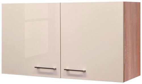 Küchenoberschrank Nepal 100 cm Kaschmir/Eiche 2 Drehtüren