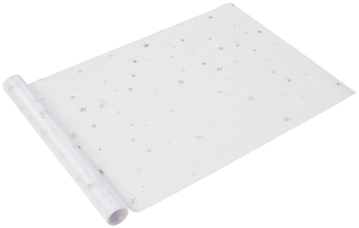 Asztali Futó Stars Kb. 35/300cm - ezüstszínű, Konventionell, textil (35/300cm) - Ondega