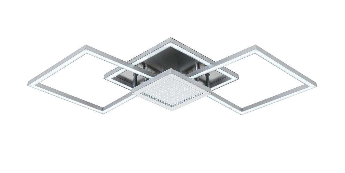 Led-deckenleuchte Tiziana - Chromfarben/Silberfarben, MODERN, Kunststoff/Metall (75cm) - Luca Bessoni