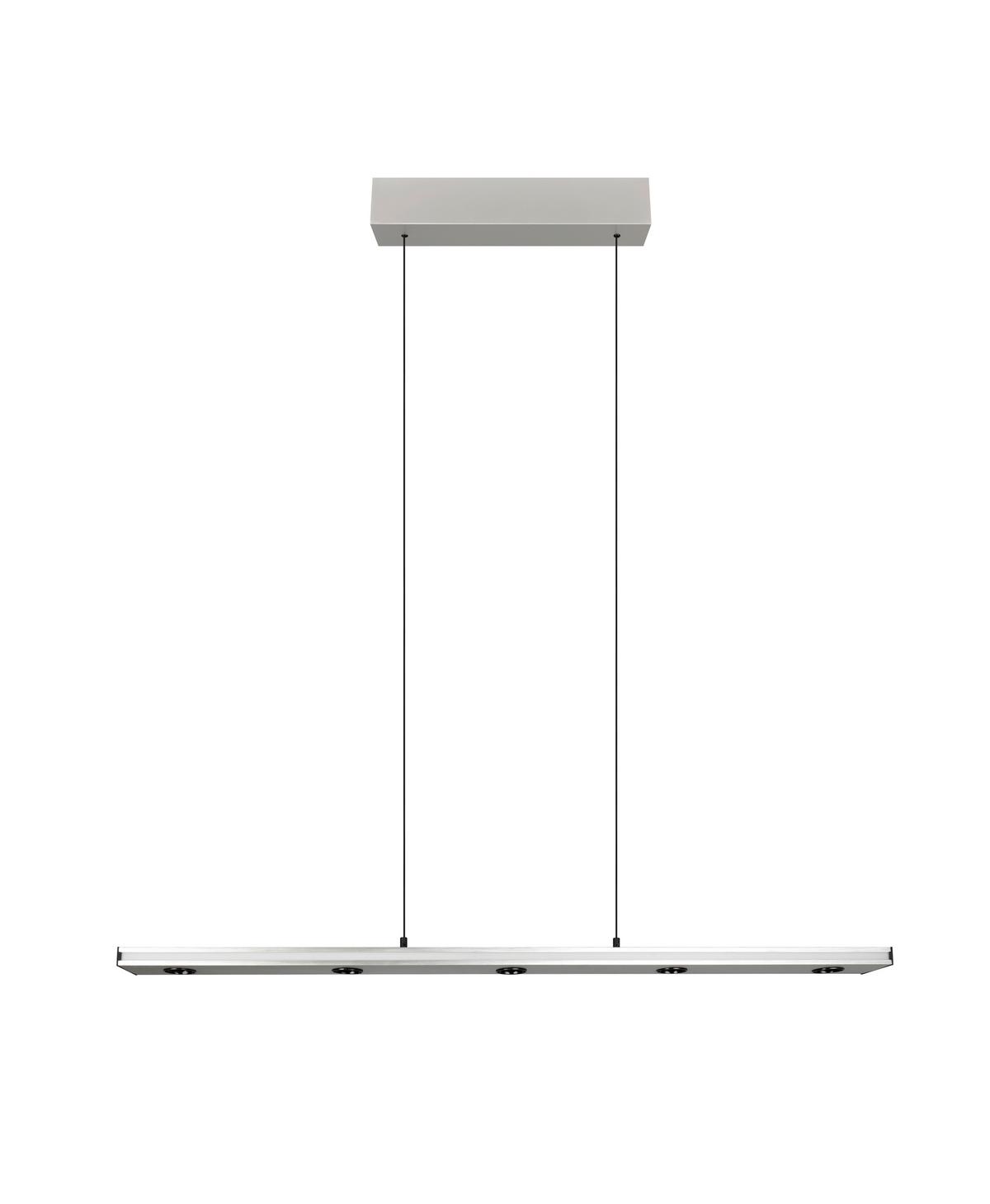 LED-Pendelleuchte 353010107 Graham - Weiß/Nickelfarben, Design, Kunststoff/Metall (109/9/200cm) - Trio Leuchten