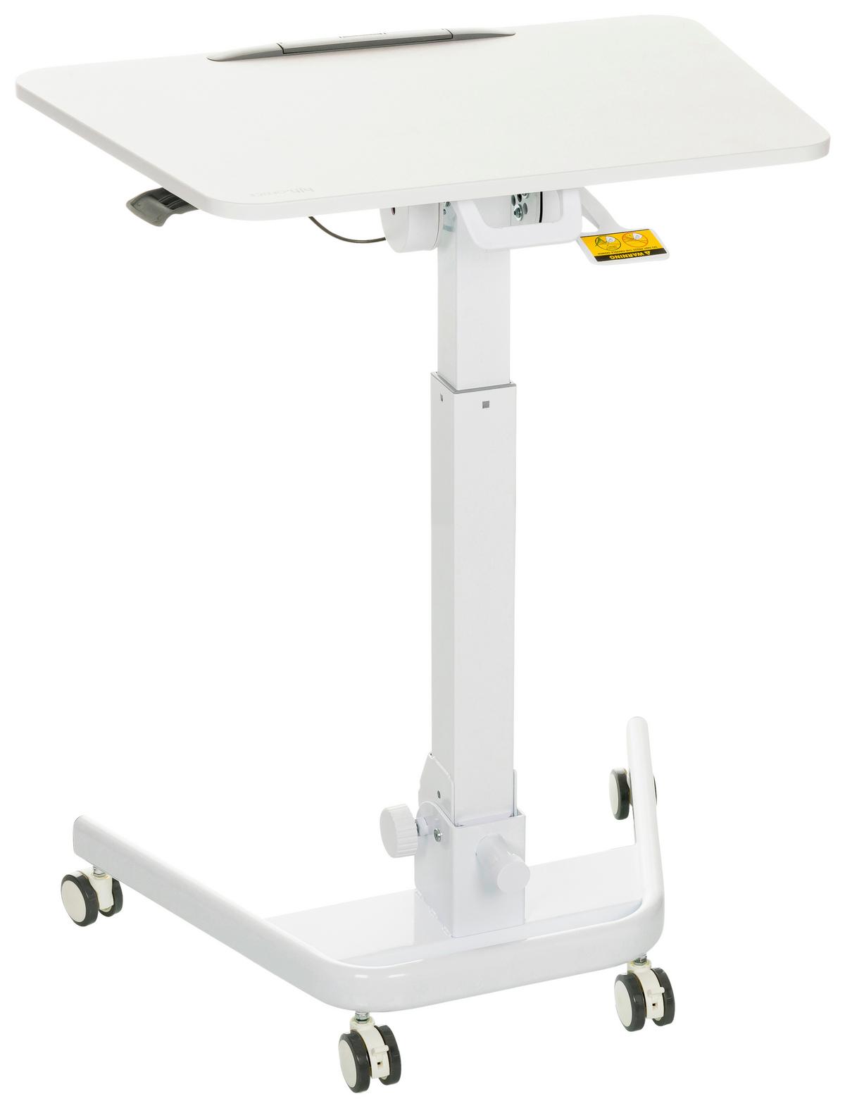 Sitz/stehtisch, Arbeitstisch Stand Vm-Su Ii - Weiß, Basics, Holzwerkstoff/Kunststoff (73/50/77cm) - MID.YOU