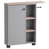 Unterschrank Balto - Wildeiche/Schwarz, MODERN, Holzwerkstoff (70,7/77/17cm) - MID.YOU