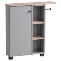 Unterschrank Balto - Wildeiche/Schwarz, MODERN, Holzwerkstoff (70,7/77/17cm) - MID.YOU