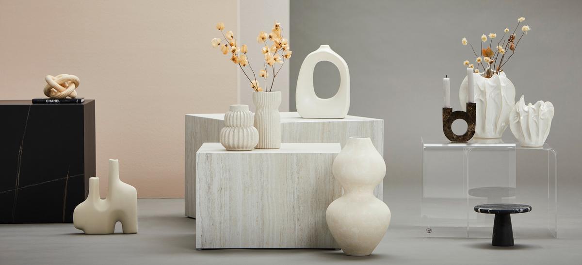 Vase Sandfarben B: 23,5 Cm - Sandfarben, Basics, Keramik (23,5/27/8cm)