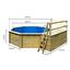 Poolset Autumn Sonnendeck M - Naturfarben, KONVENTIONELL, Holz (470/124/470cm) - Karibu