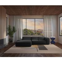 Ecksofa Hannah Schwarz 170x252 cm - Schwarz, Design, Textil (200/304cm) - MID.YOU