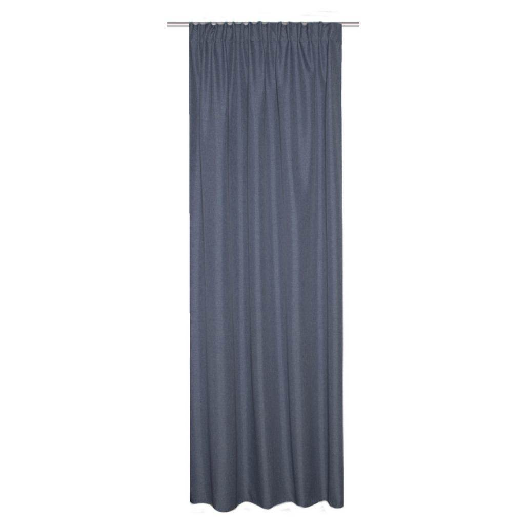 WÄRMESCHUTZVORHANG Blau B: 135 cm