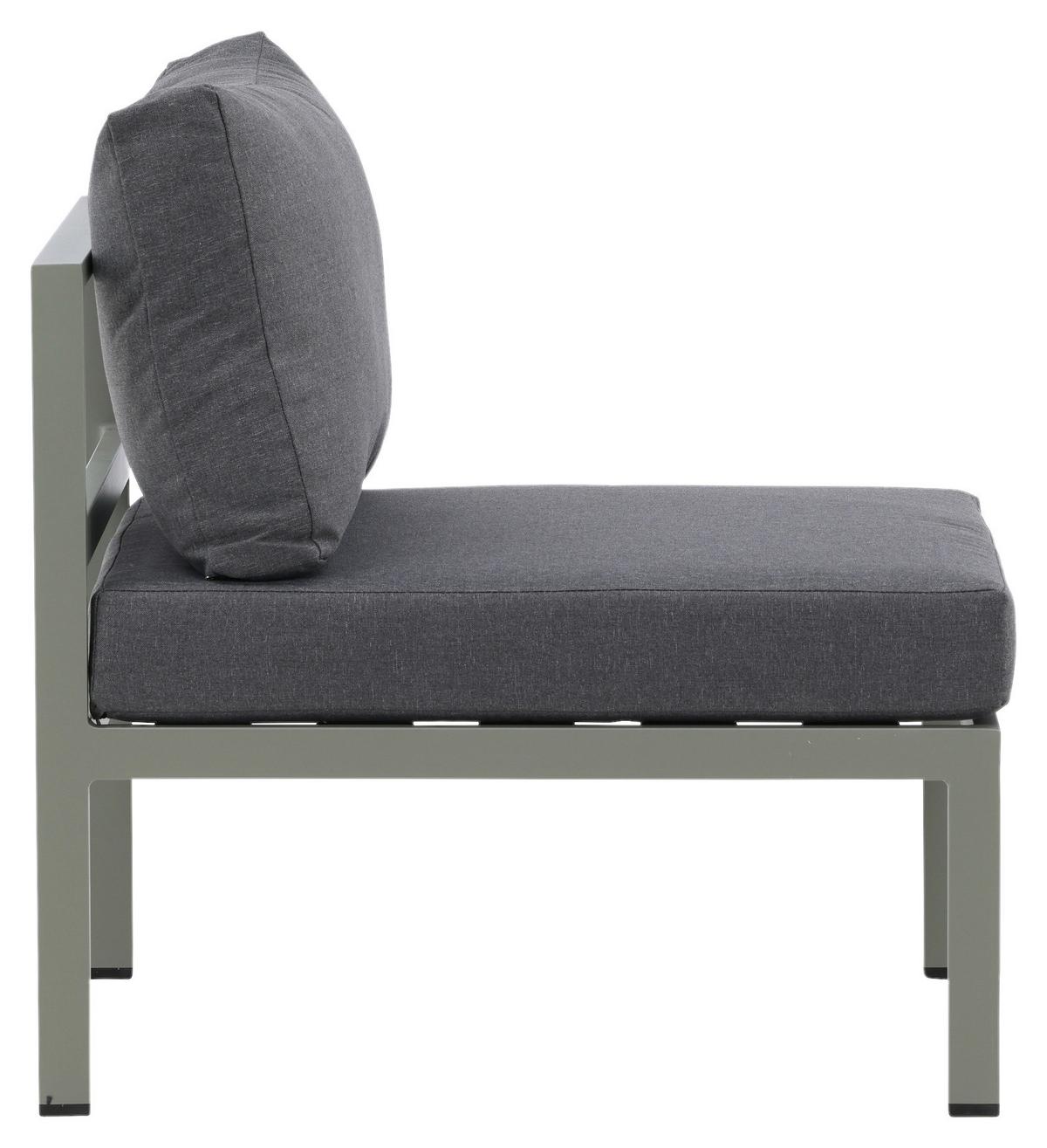Loungesessel Copacabana - Pastellgrün/Grau, KONVENTIONELL, Metall (70/65/74cm) - Gardenson