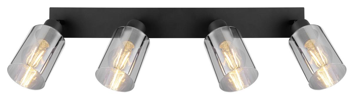Strahler 15465-4 - Schwarz/Grau, Glas/Metall (67/9/21,5cm) - Globo
