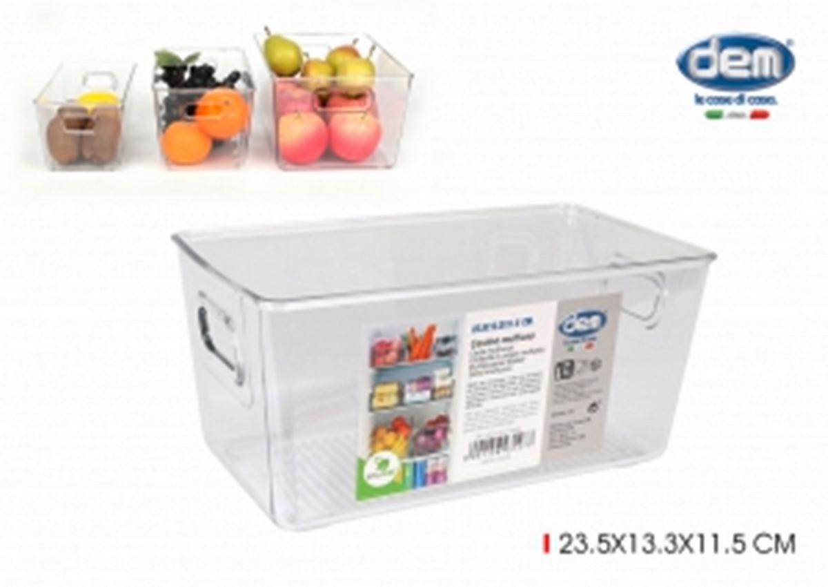 Tárolódoboz Tárolódoboz - átlátszó, Basics, műanyag (23.5/13.3/11.5cm)