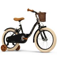 Fahrrad Vintage Schwarz, 16 Zoll - Schwarz, Basics, Metall (47/71,5/110,5cm)