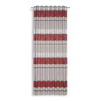 Vorhang mit Schlaufen und Band Palma 140x245 cm Rot - Rot, MODERN, Textil (140/245cm) - Luca Bessoni