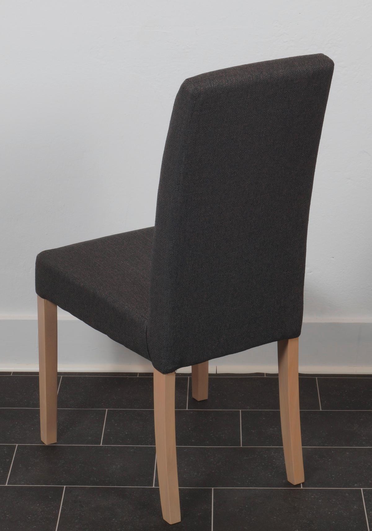 Stuhl-Set Duisburg Stuhl Artemis D.grau/Eiche D. B:42cm - Dunkelgrau/Sonoma Eiche, KONVENTIONELL, Holz/Textil (42/98/63cm) - MID.YOU