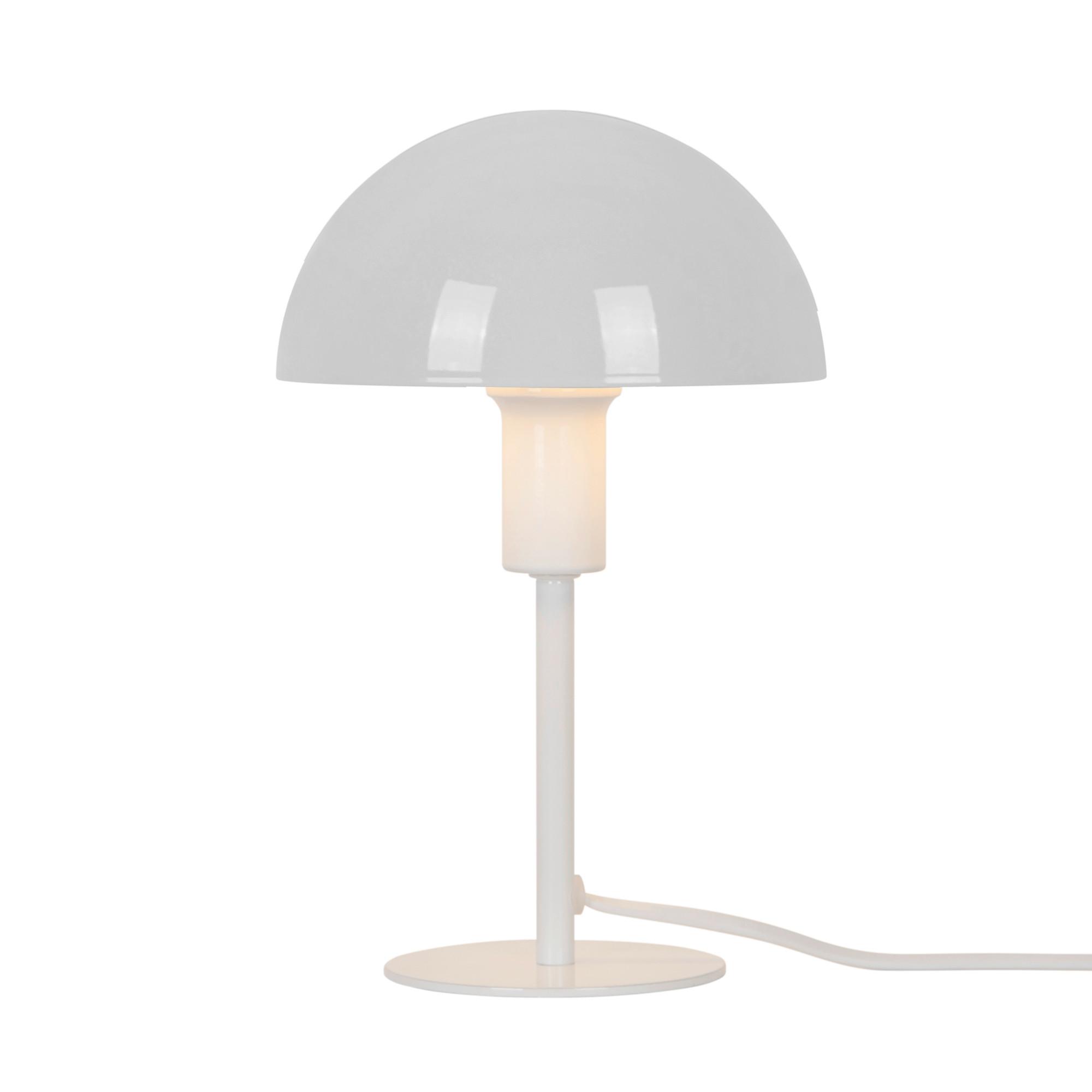 Tischleuchte Ellen Mini Weiß D: 16 cm - Weiß, Design, Metall (16/25cm) - Nordlux