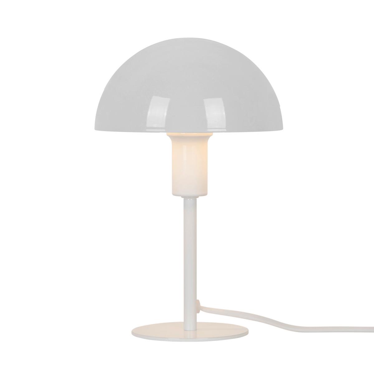 Tischleuchte Ellen Mini Weiß D: 16 cm - Weiß, Design, Metall (16/25cm) - Nordlux