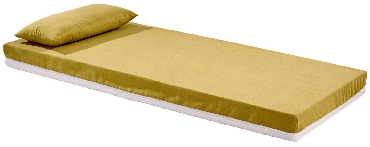 Zierkissen Enjoy 2er-Set 38x80 cm Mikrofaser mit Zipp - Gelb, Textil (38/80cm) - Primatex