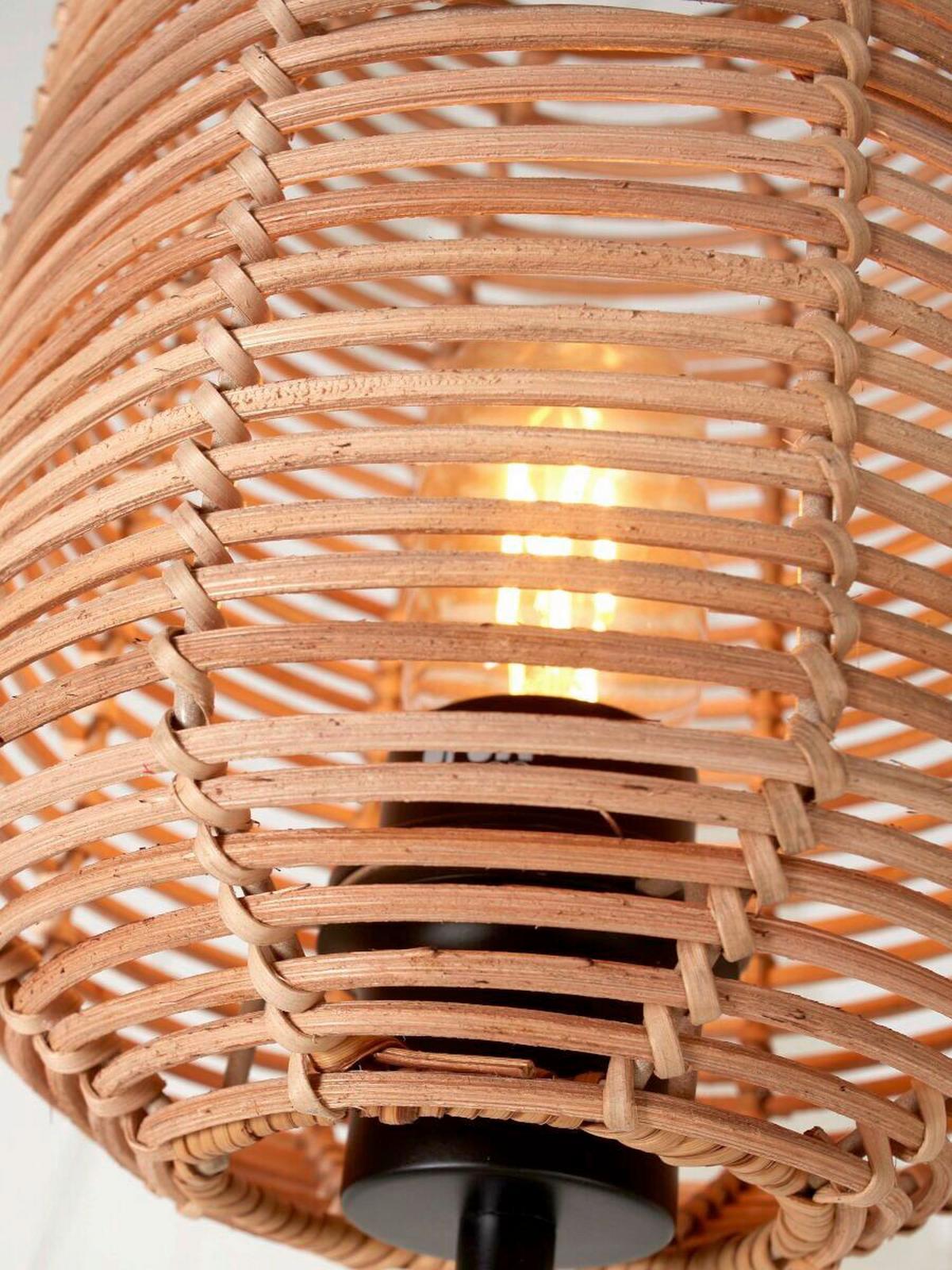 TISCHLEUCHTE TANAMI/T25/N/25/N - Naturfarben, Trend (22/22/45cm) - Good & Mojo