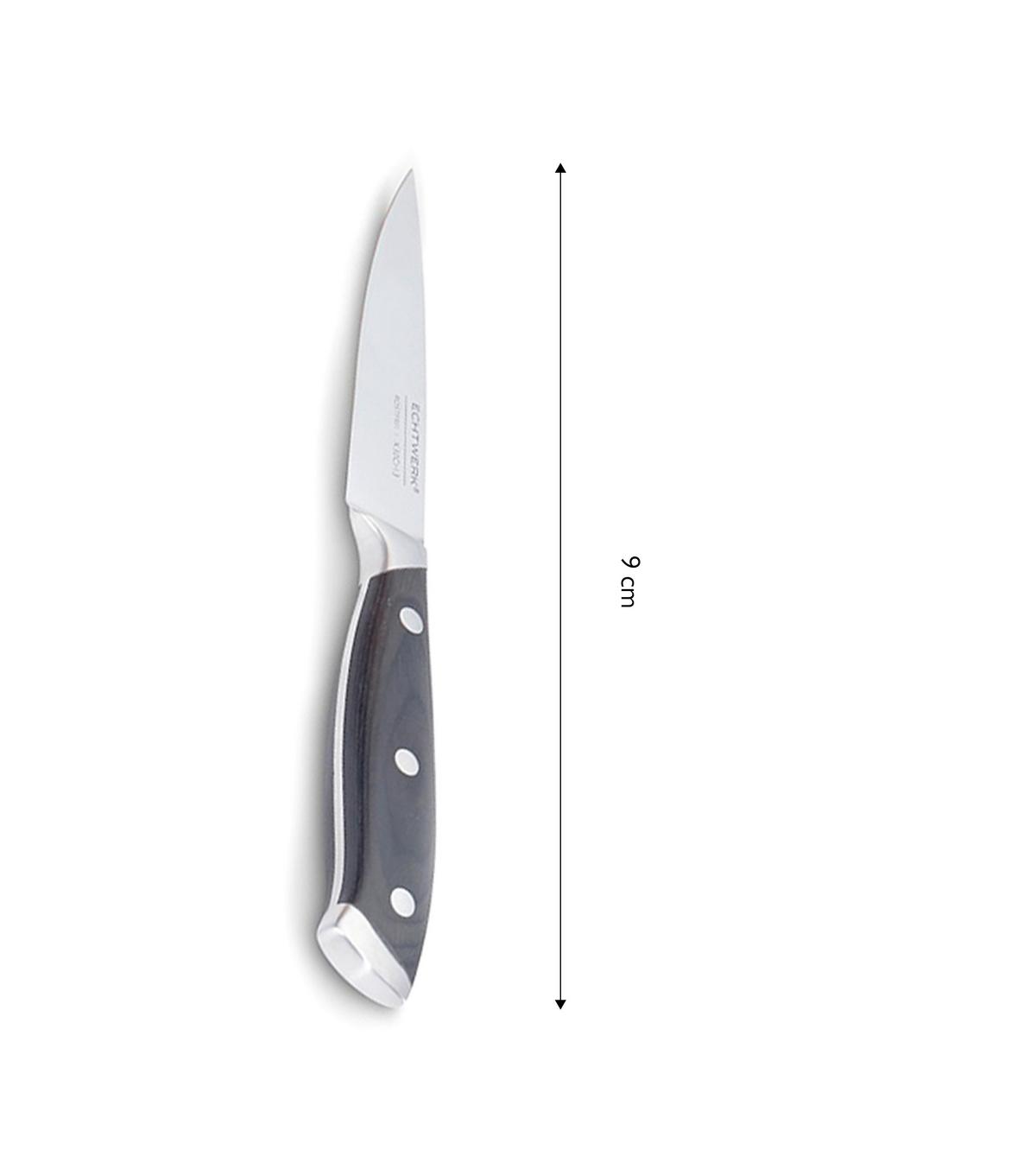 Messerset Echtwerk Edelstahl, 6-Teilig. - Edelstahlfarben/Schwarz, Basics, Metall (24,5/9,5/36,4cm) - Echtwerk
