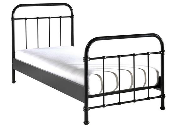 Kinder-/Juniorbett New York 90x200 cm Schwarz - Schwarz, ROMANTIK / LANDHAUS, Metall (90/200cm) - Livetastic Kinder-/Juniorbett New York 90x200 cm Schwarz - Schwarz, ROMANTIK / LANDHAUS, Metall (90/200cm) - Livetastic