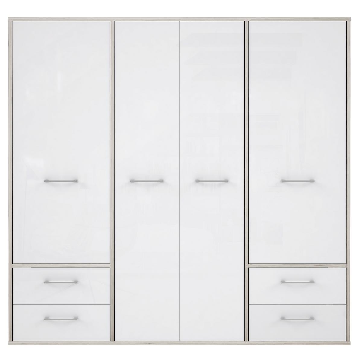 Drehtürenschrank Jandia - Eichefarben/Weiß, KONVENTIONELL, Holzwerkstoff/Kunststoff (209/201,5/60cm) - MID.YOU