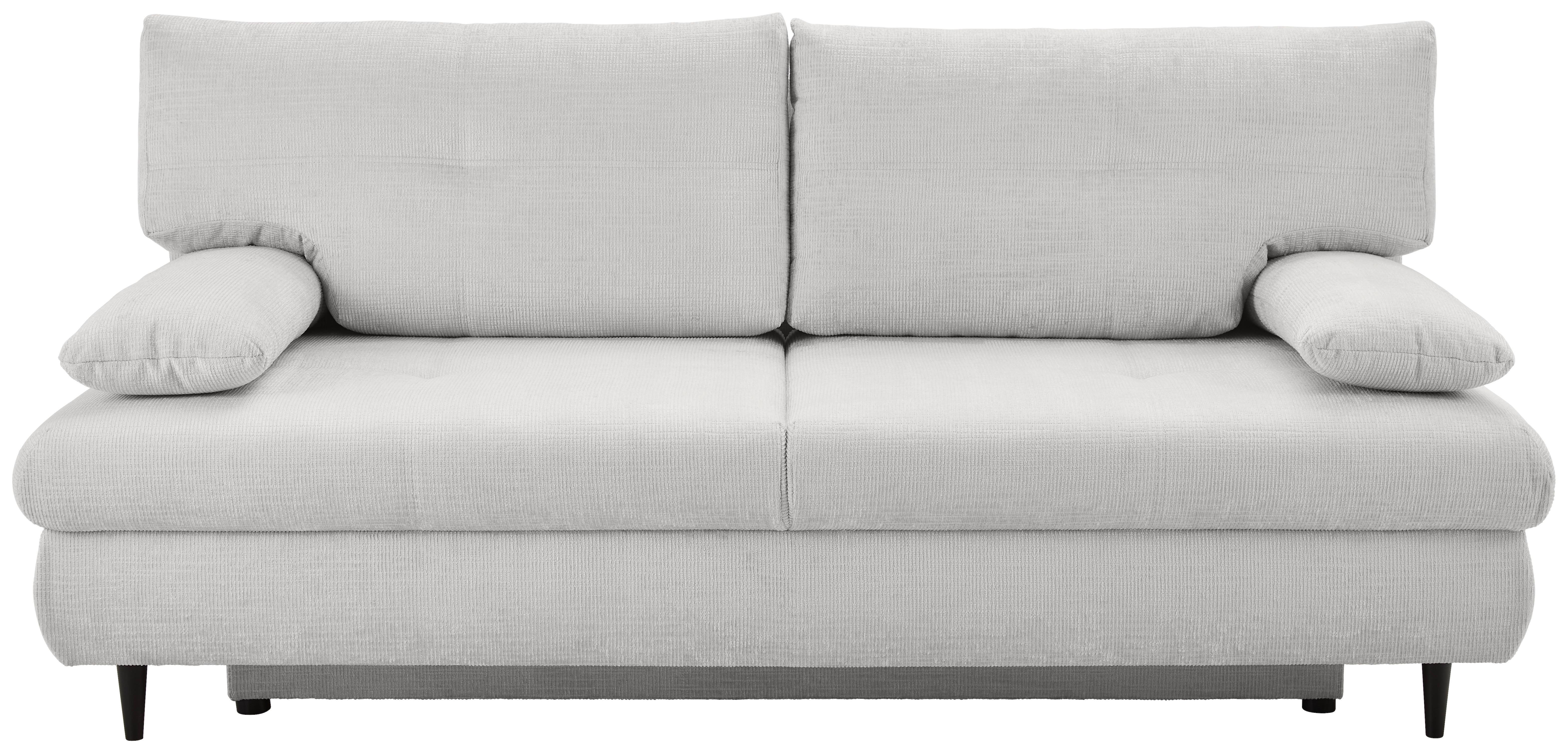 Schlafsofa Virgo - Schwarz/Weiß, KONVENTIONELL, Textil (212/97/105cm) - MID.YOU