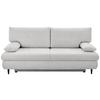 Schlafsofa Virgo - Schwarz/Weiß, KONVENTIONELL, Textil (212/97/105cm) - MID.YOU
