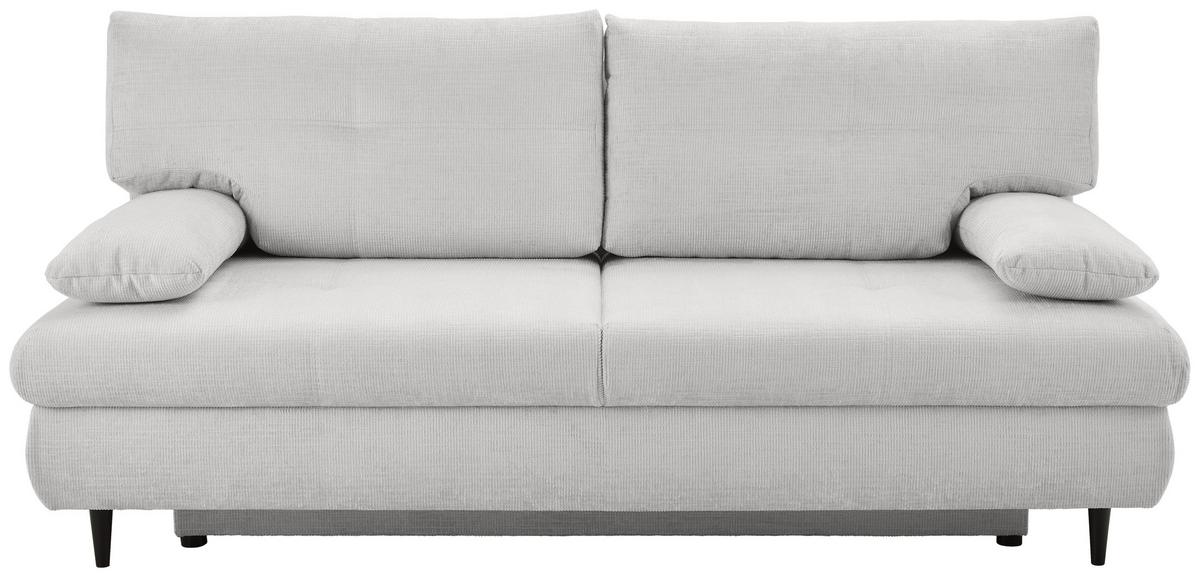 Schlafsofa Virgo - Schwarz/Weiß, KONVENTIONELL, Textil (212/97/105cm) - MID.YOU