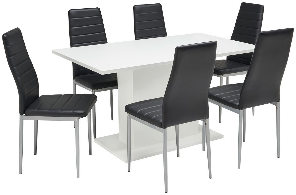 Esstisch Oskar 138x80 cm Weiß - Weiß, MODERN, Holzwerkstoff (138/76/80cm)