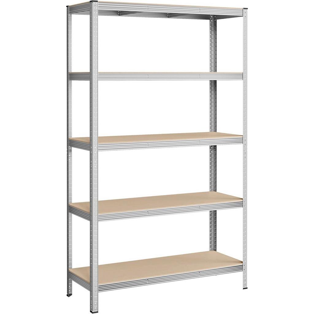 Schwerlastregal Shelving Naturfarben/Silberfarben 120cm