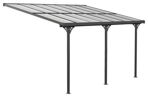 Terrassenüberdachung Bruce 435x300 Cm - Schwarz, Basics, Metall (435/225/300cm)
