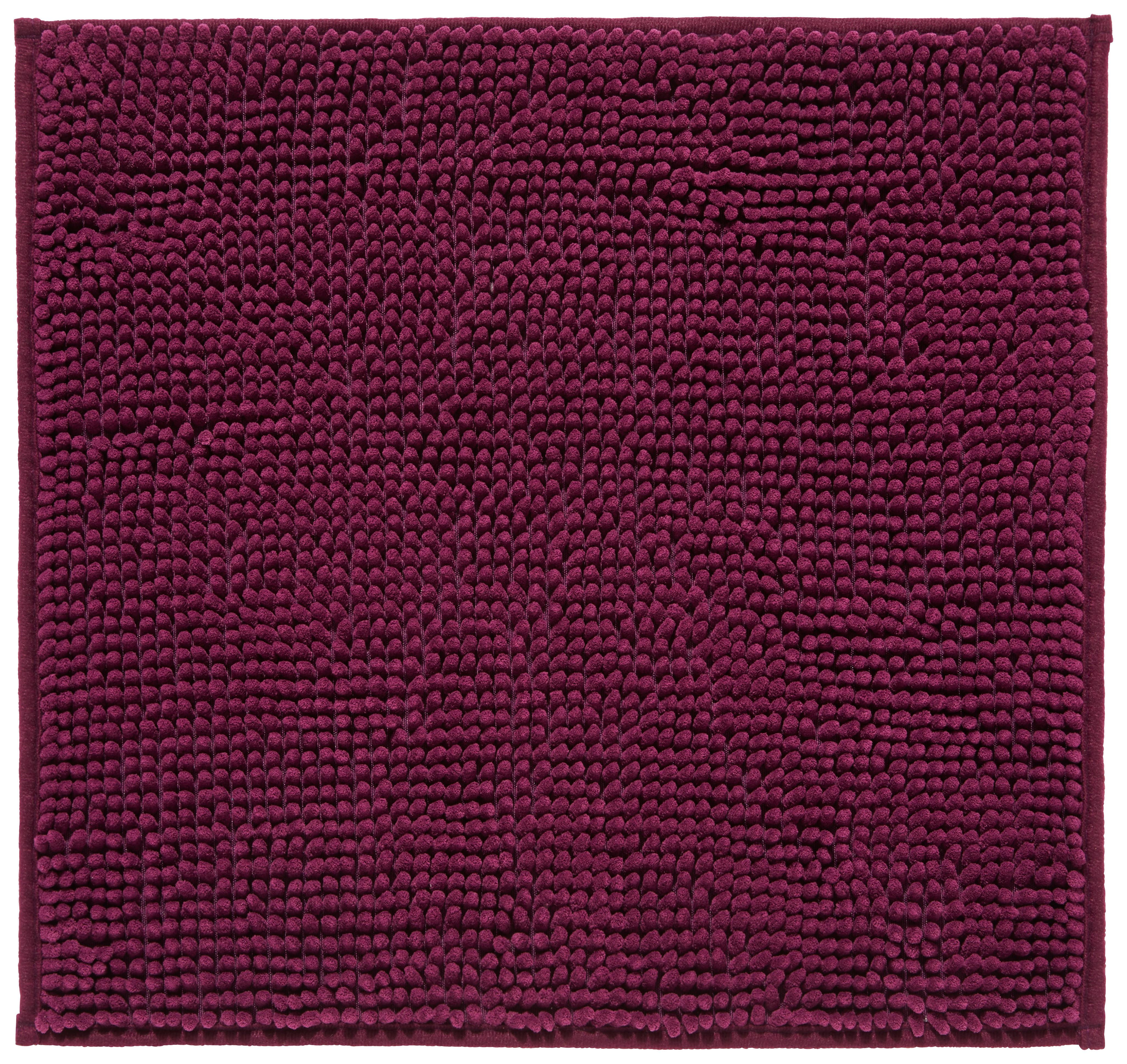WC-Vorleger Anke Lila 45x50 cm Waschbar - Lila, MODERN, Textil (45/50cm) - Luca Bessoni