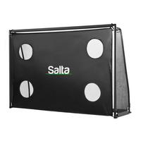 Fußballtor Salta Legend Mit Torwand - Schwarz, KONVENTIONELL, Kunststoff/Metall (300/200/90cm) - Salta