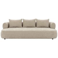 Bigsofa Ferro Beige B: 240 Cm - Beige/Schwarz, Design, Textil (240/76/122cm) - Livetastic