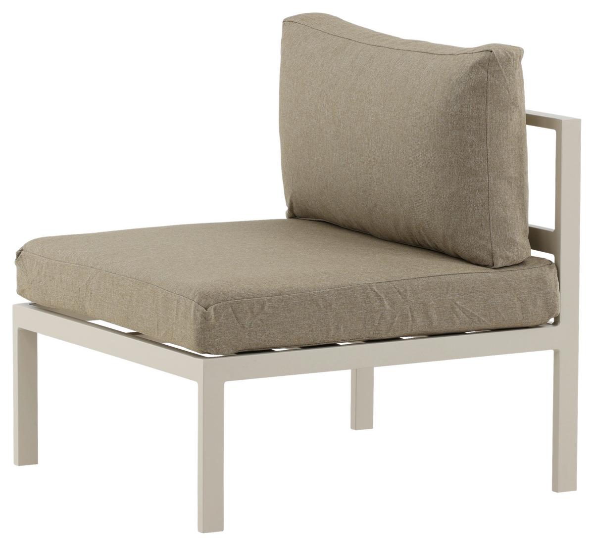 Loungesessel Copacabana - Beige/Grau, KONVENTIONELL, Metall (70/65/74cm) - Gardenson