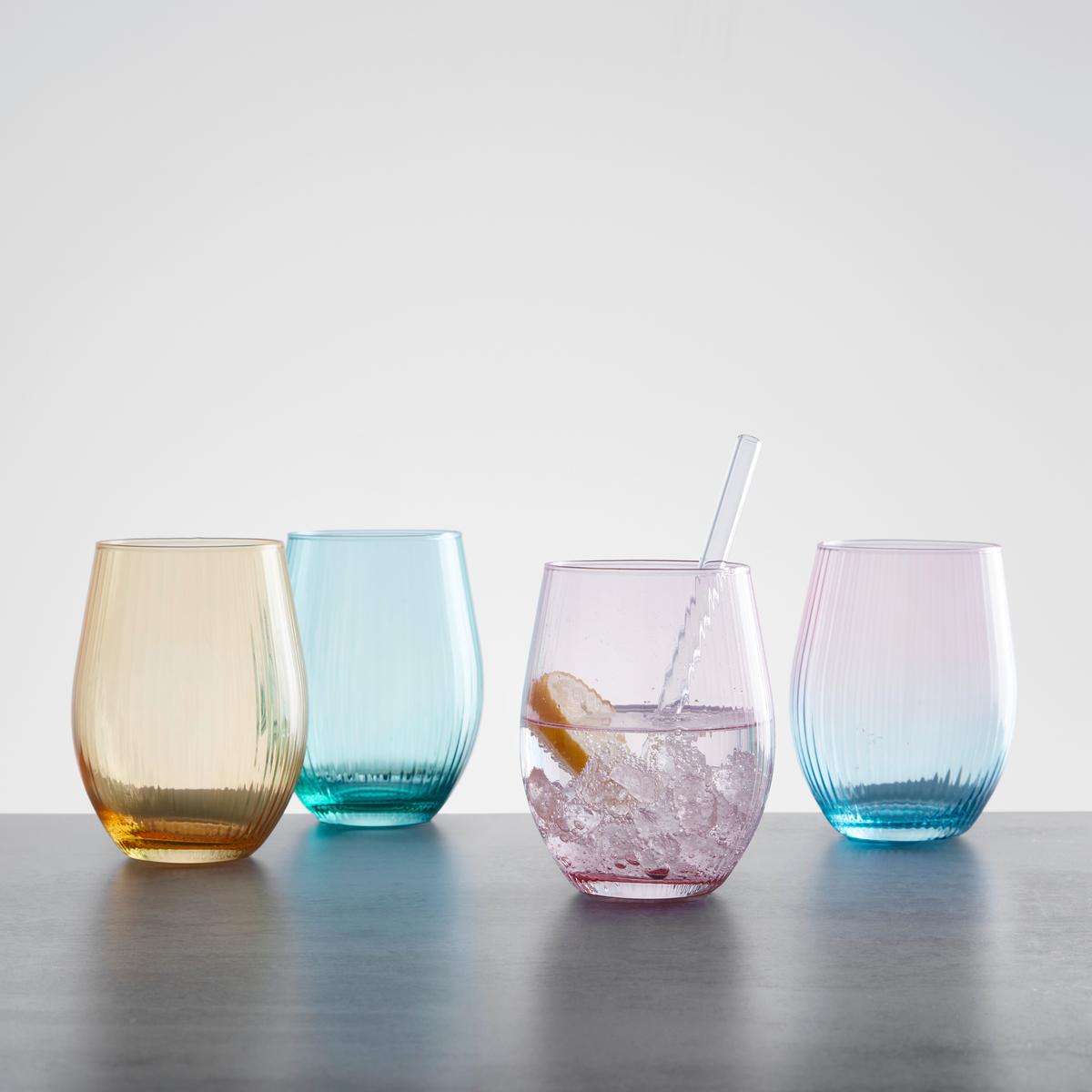 POHÁR NA PITIE IRYNA - viacfarebná, Modern, sklo (7,6/12,5cm) - Mömax