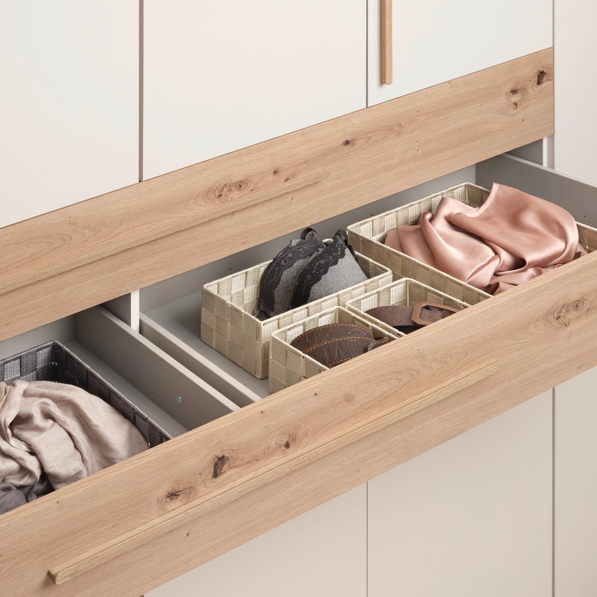 Šatníková skriňa LUMIO, šírka 270 cm - kašmírová/dub artisan, Konventionell, kompozitné drevo (270/208/65cm) - Mömax