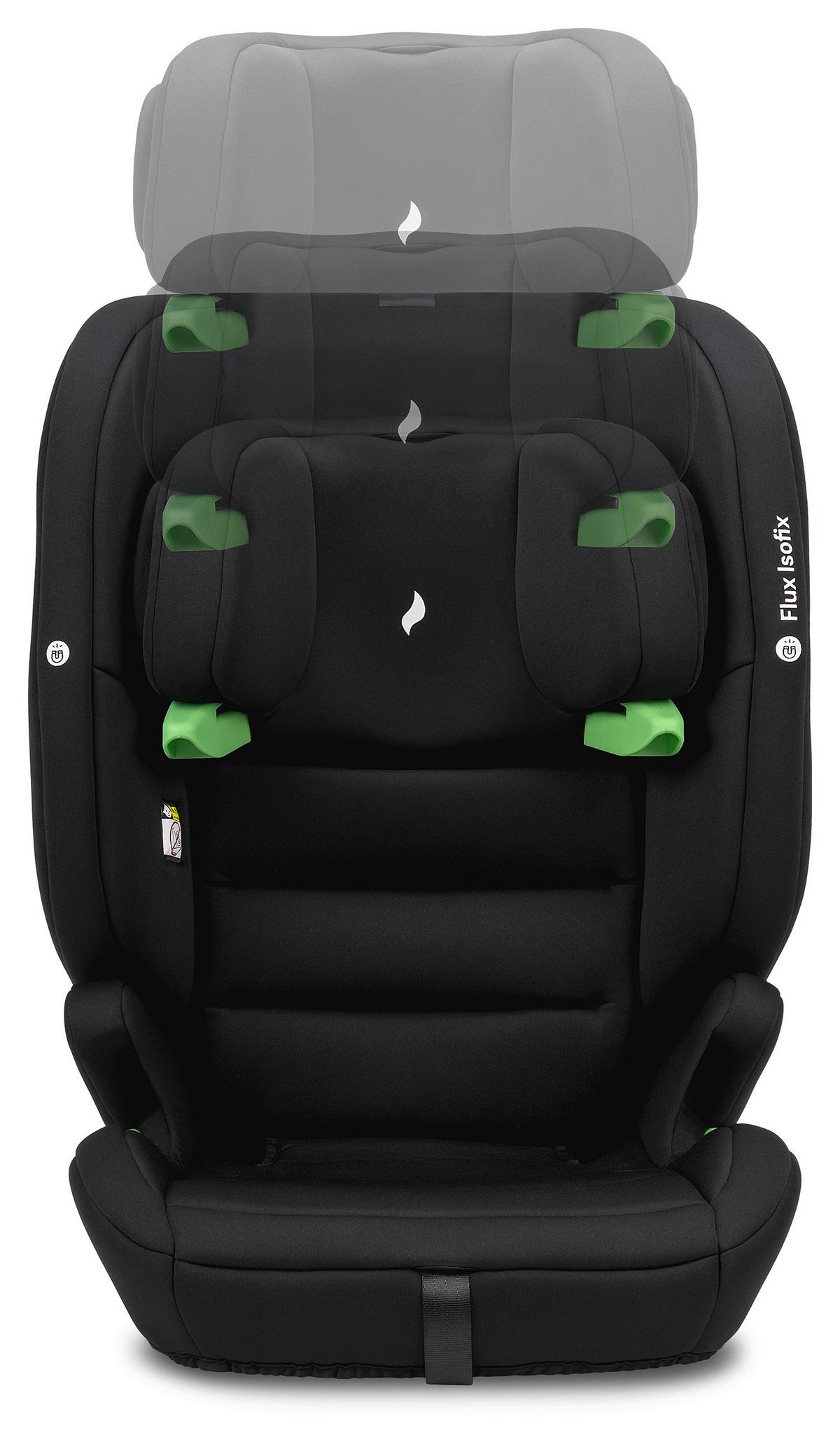 Kinderautositz Flux Isofix - Schwarz/Grau, Basics, Kunststoff/Textil (44/61.5/47cm) - Osann