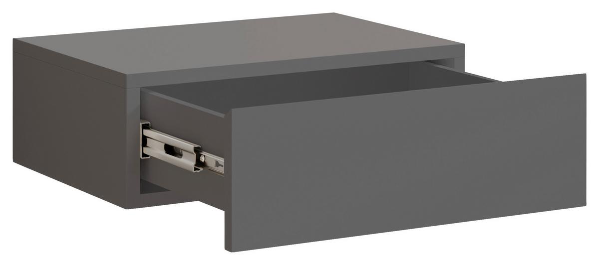 Nachkästchen Graphitfarben H: 14 Cm Tajo - Graphitfarben, MODERN, Holzwerkstoff (42/14/30cm) - Livetastic