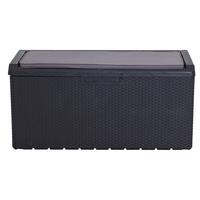 KISSENBOX P12163 - Anthrazit, KONVENTIONELL, Kunststoff (55/124/59cm) - Gardenson