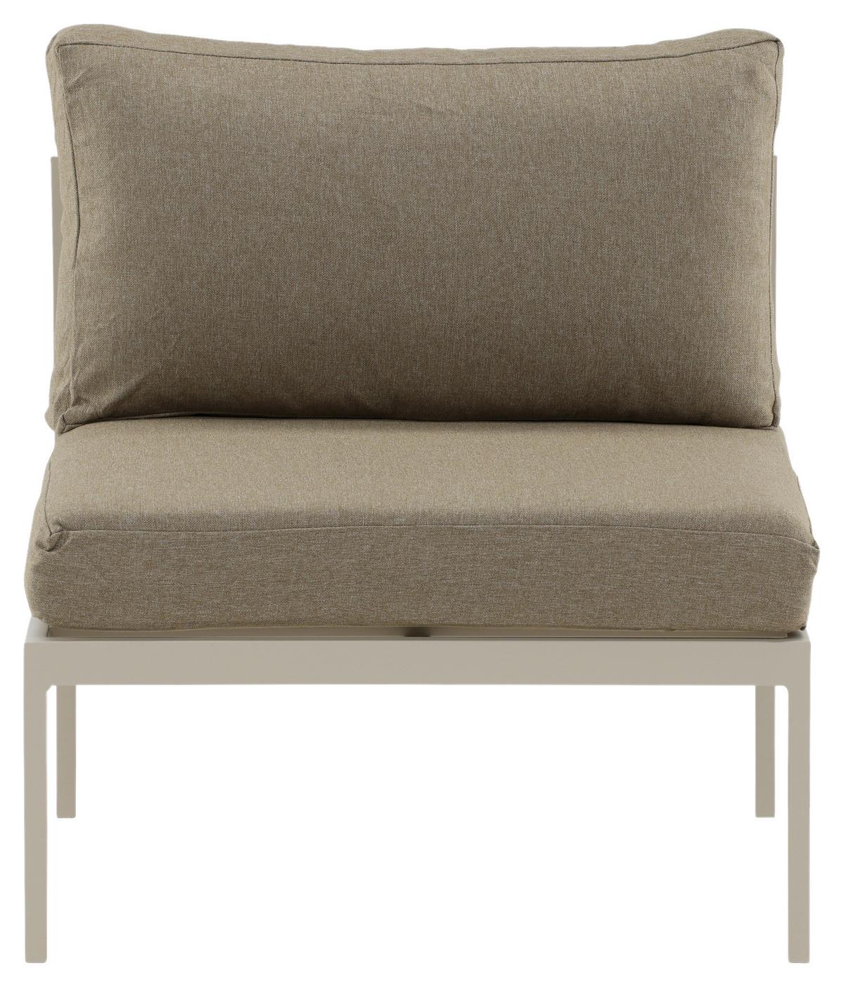 Loungesessel Copacabana - Beige/Grau, KONVENTIONELL, Metall (70/65/74cm) - Gardenson