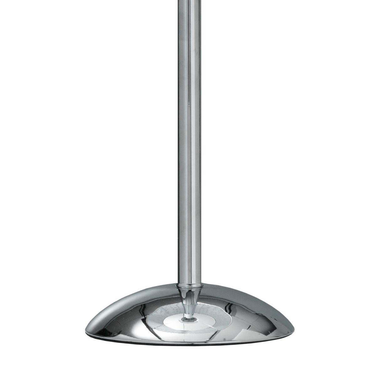 Tischleuchte 4917/Lgb - Chromfarben/Weiß, Design, Textil/Metall (20/54cm)