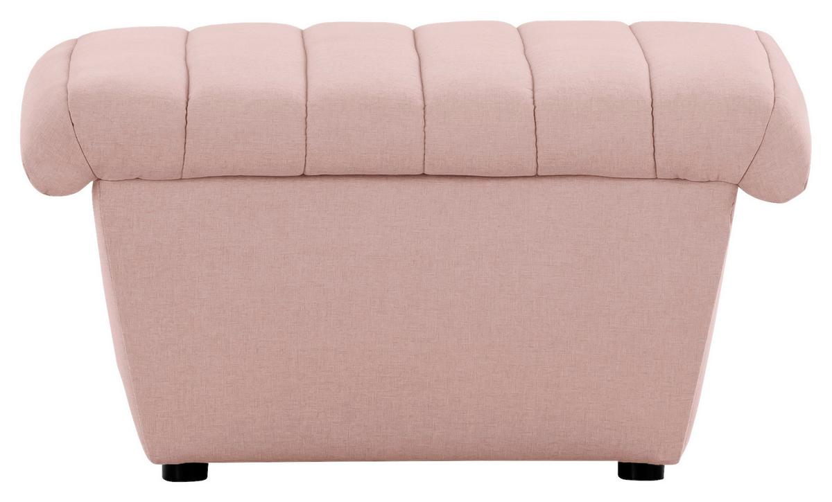 Hocker Looks Viii - Schwarz/Rosa, Design, Textil (74/43/85cm) - LOOKS by W.Joop